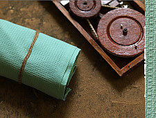 Swavalamban ◉ Handwoven ◉ Cotton Towel ◉ 6 { Sea Green }